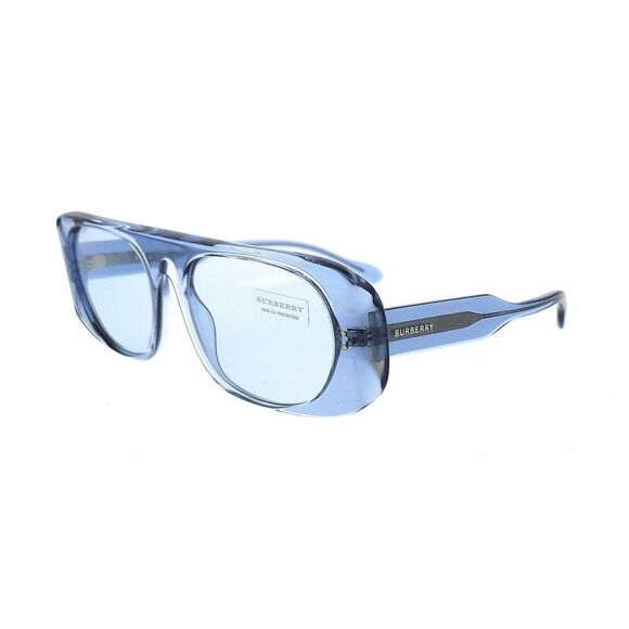 Burberry 0BE4322 388372 Transparent Blue Square Sunglasses - Picture 1 of 5